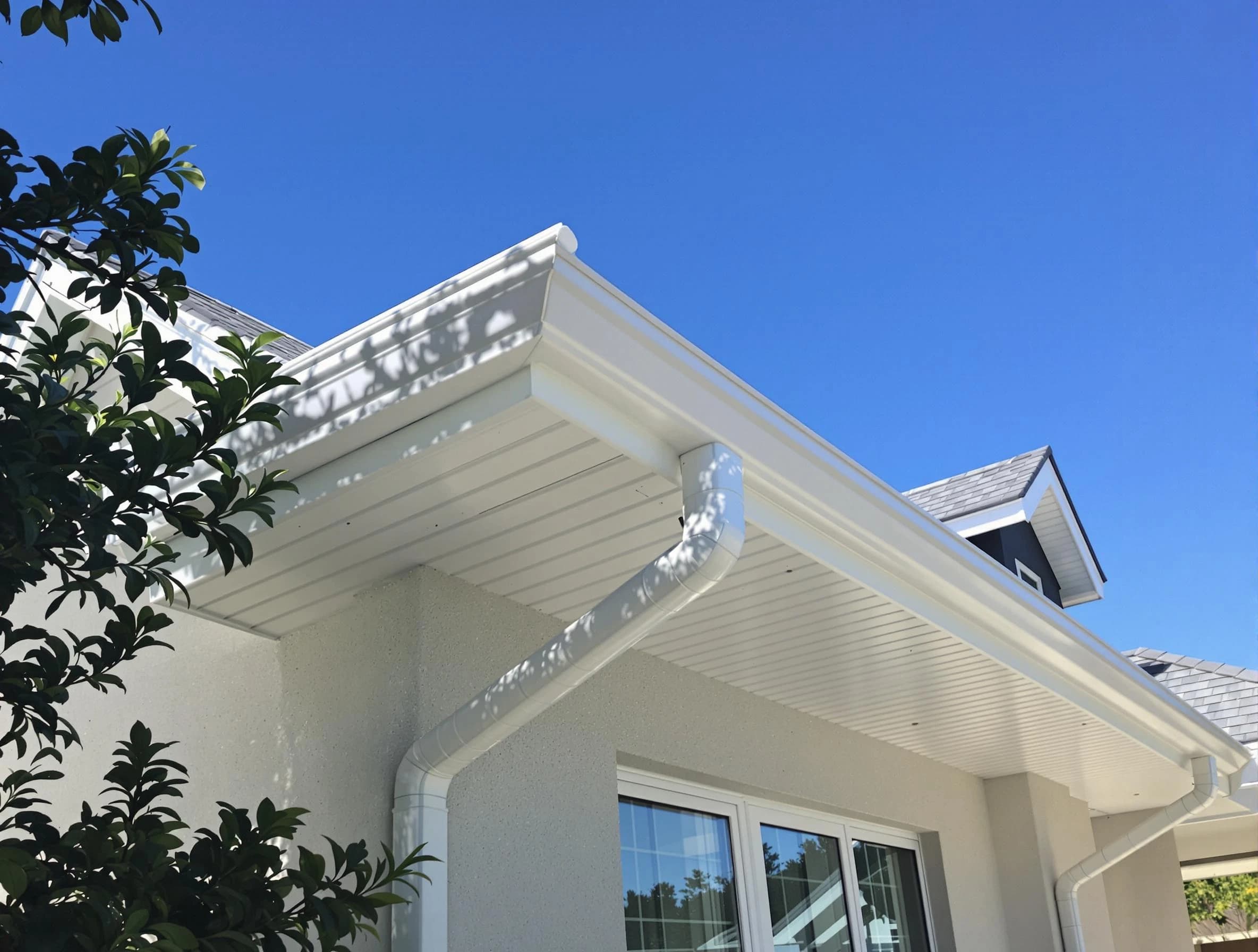 Custom-fit rain gutter system by Solon Roofing Company in Solon, OH