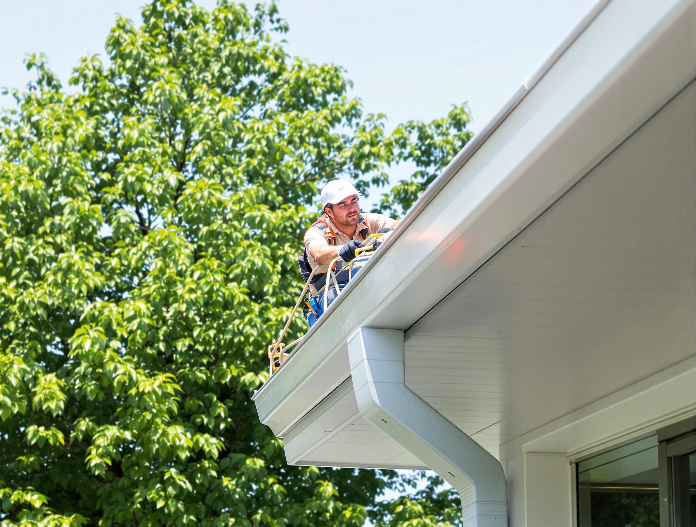 Solon Roofing Company expert examining roof shingles in Solon, OH