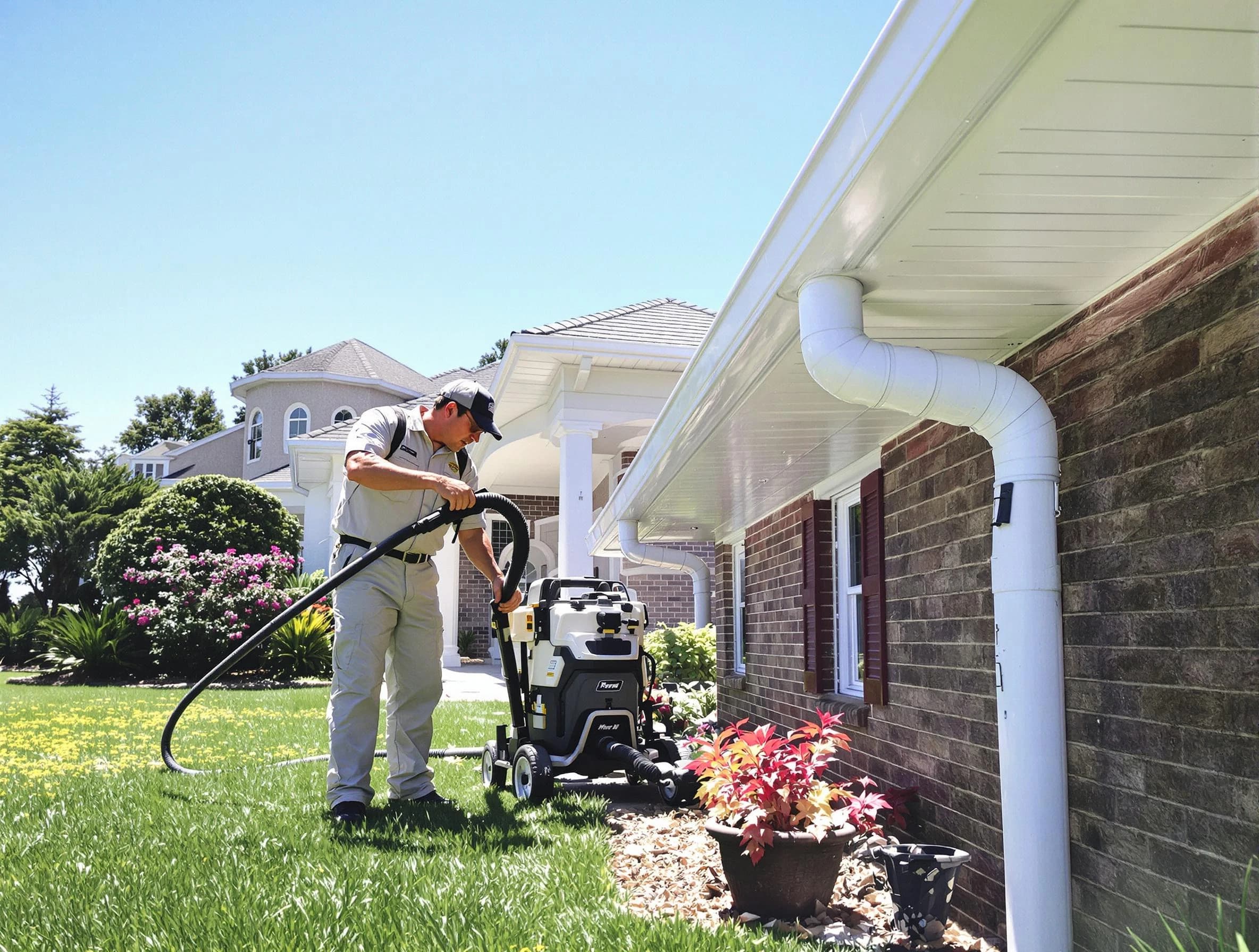 Downspout Cleaning in Solon