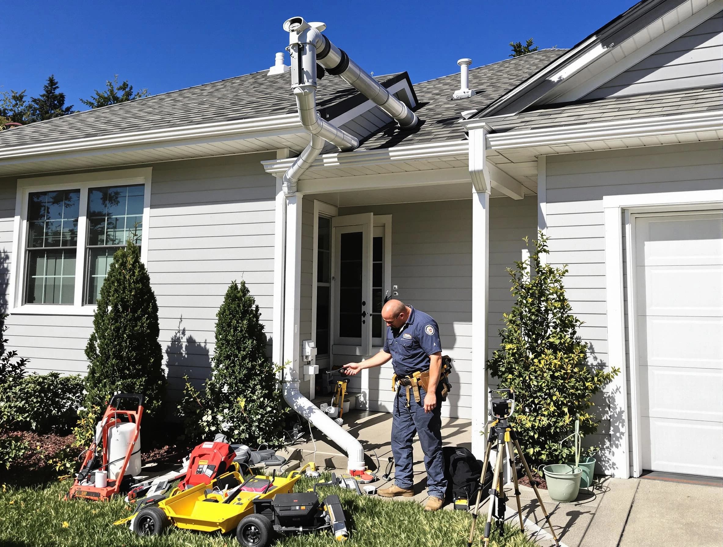 Downspout Repair in Solon